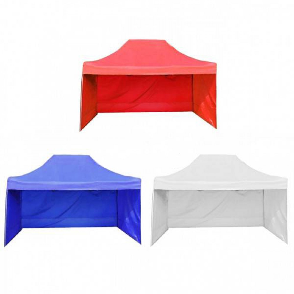 Pavilion pliabil sistem acordeon de gradina 2.5 x 2.5m cu 3 pereti