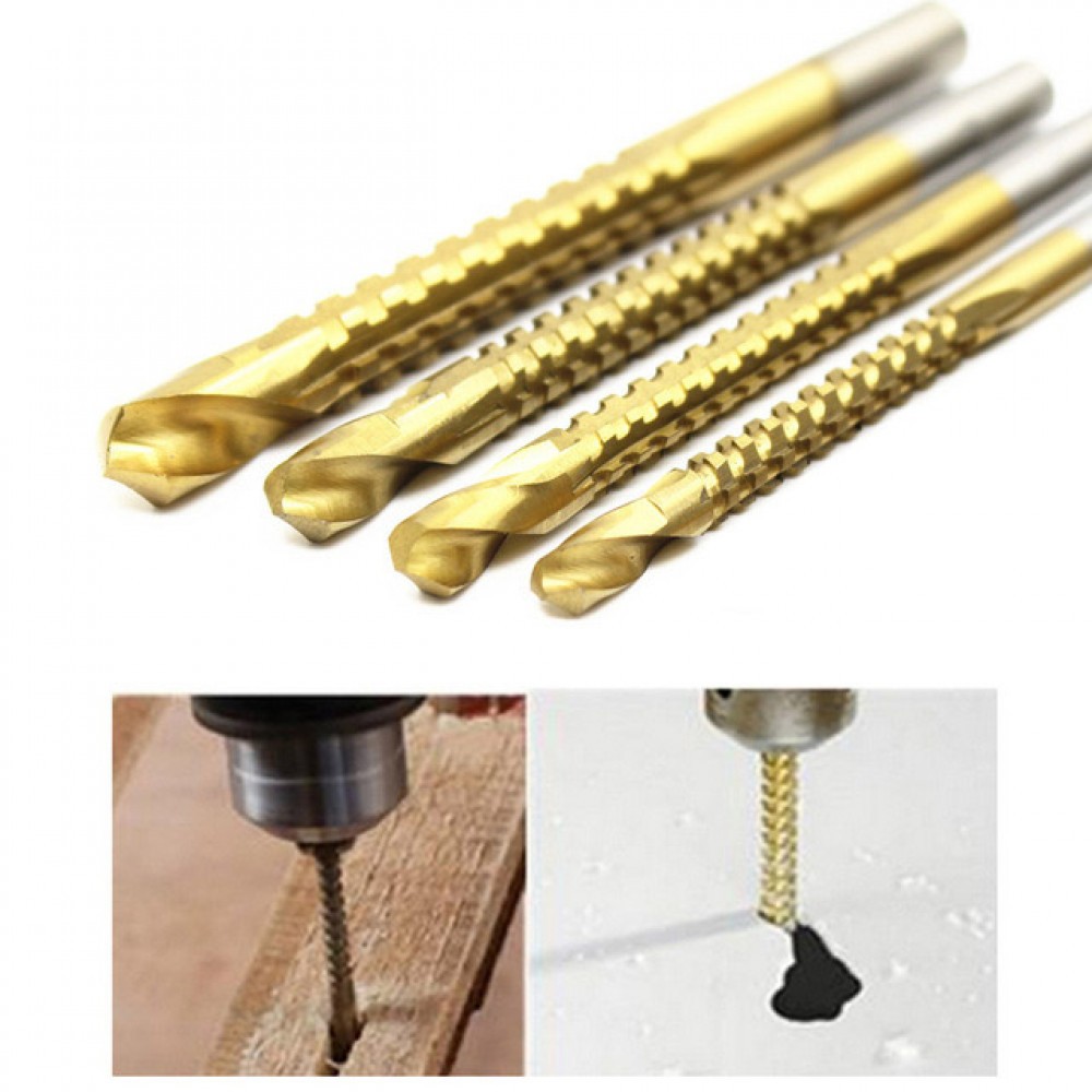 Trusa lemn cu 5 muchii de taiere SET 4 spirale freza metal