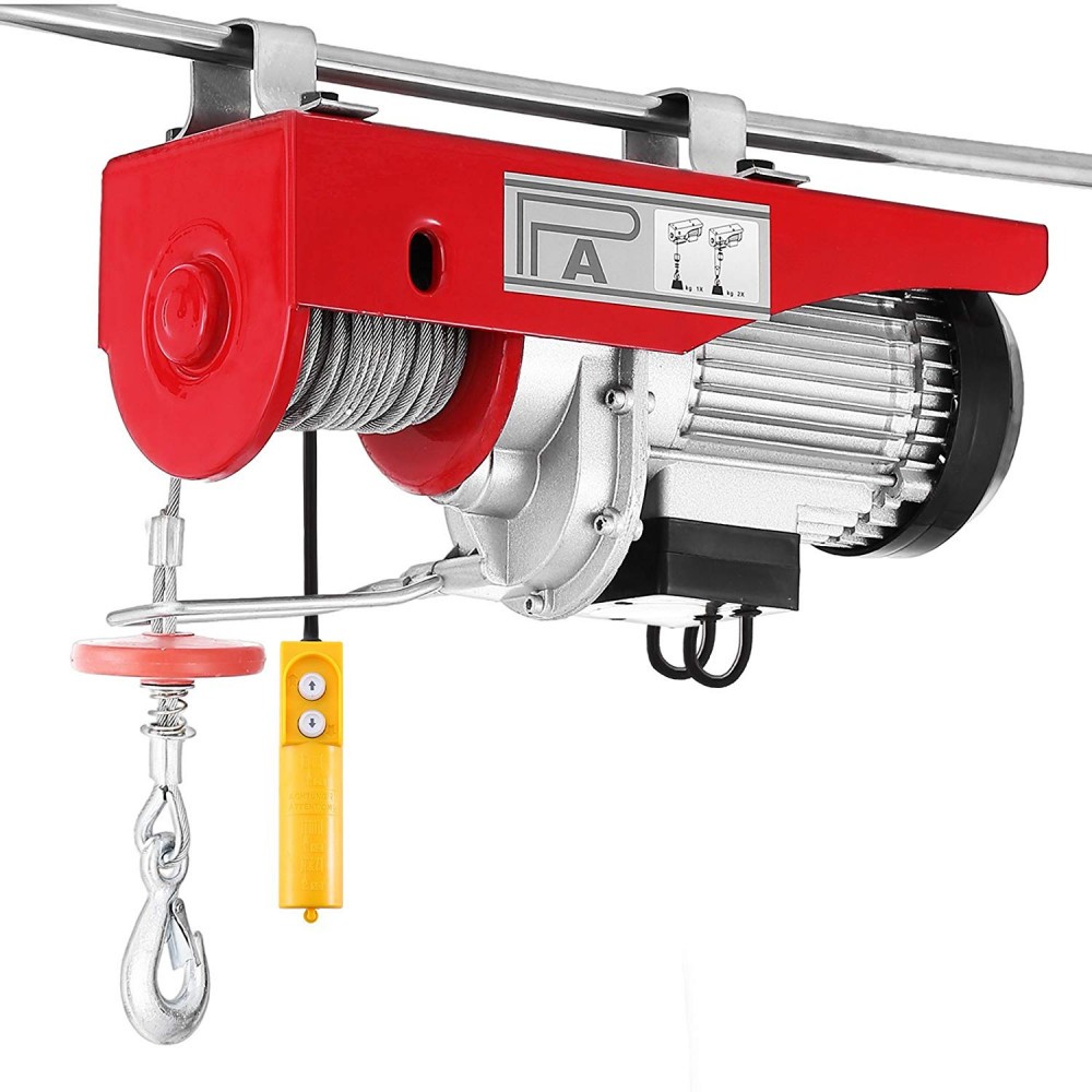 Troliu vinci, electric cu cablu telecomanda monofazic 220V, 1300W, 500/999KG