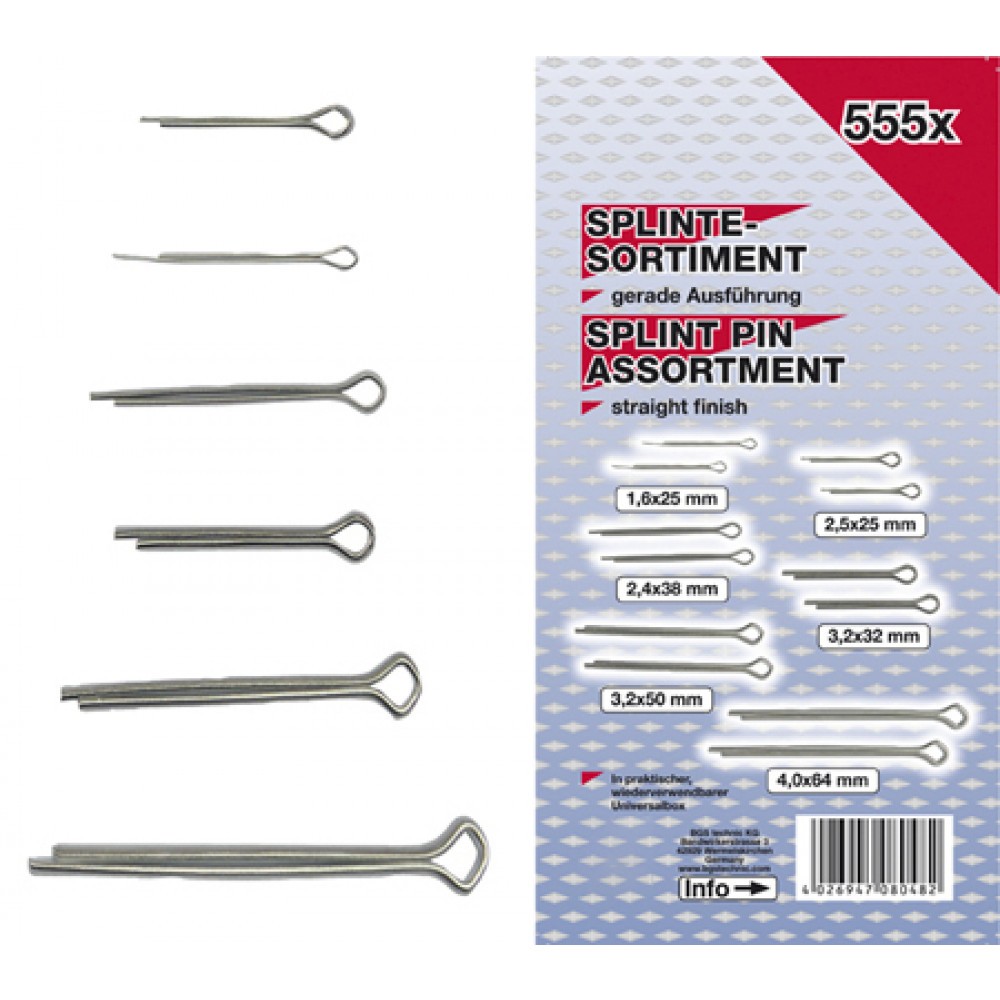 Sigurante Splinturi 25-64mm drepte 555 buc