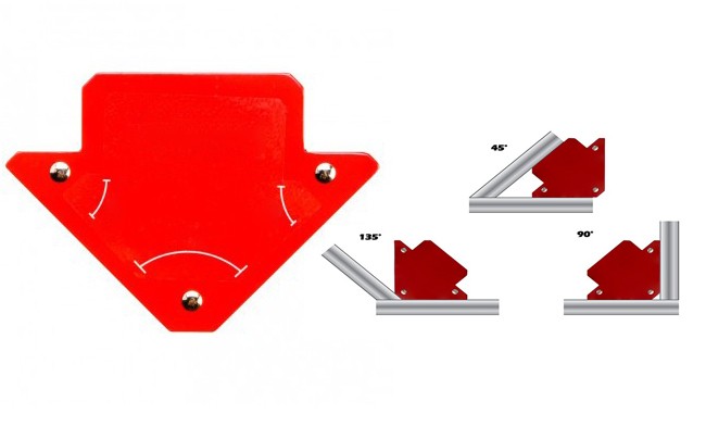 Vinclu magnetic multiunghiular pentru sudura