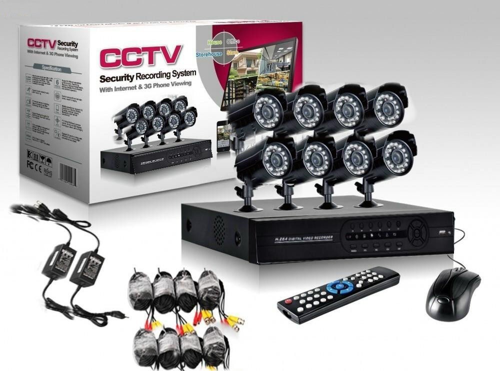 Kit CCTV DVR, Sistem Supraveghere, 8 Camere Interior/Exterior