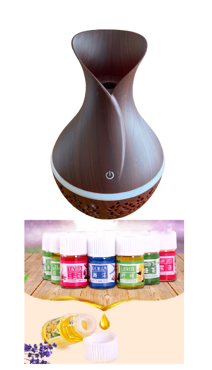 Aroma Difuzor Confort CADOU !!! SET 4 ULEIURI ESENTIALE PENTRU AROMATERAPIE, 4 X 10 ML