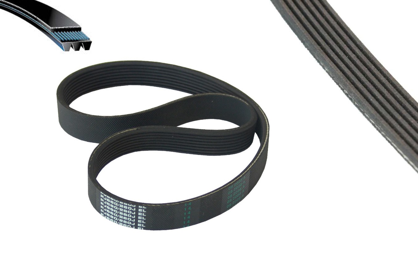 Curea transmisie poly-V cu 6 canale, 608/710 mm