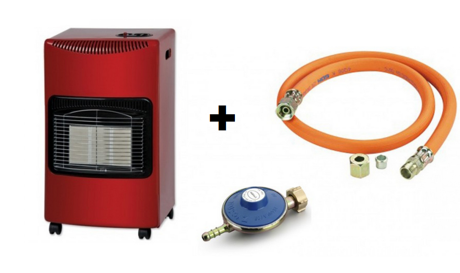 Soba pe gaz eco + Kit Butelie cu ceas si furtun 2M