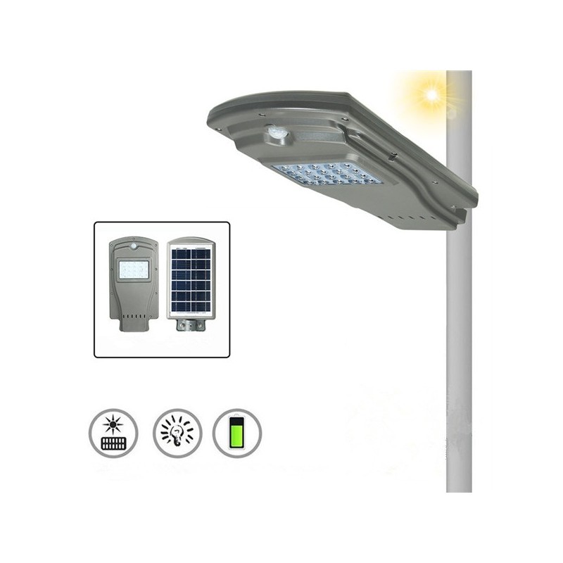  Proiector LED 20W cu panou solar si senzor de miscare