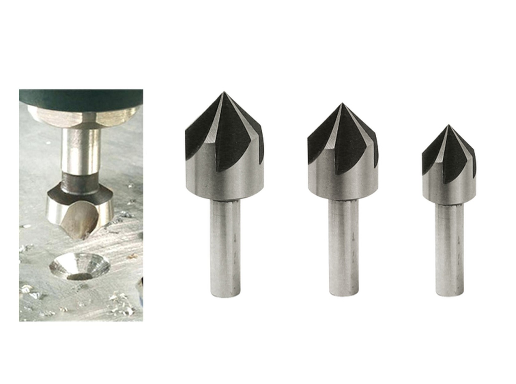 Set 3 freze pentru canelat profesionale HSS