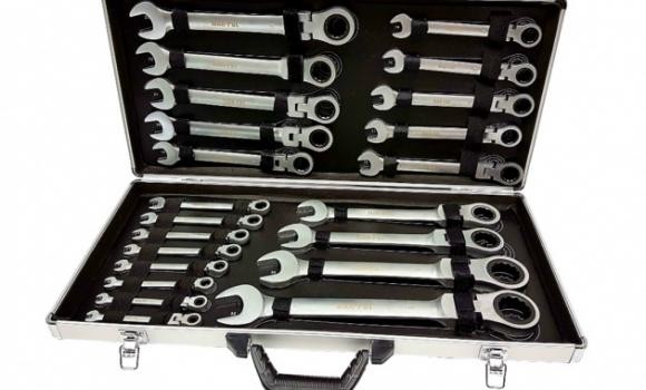 Trusa 6-32 mm cu clichet articulat, 22 piese