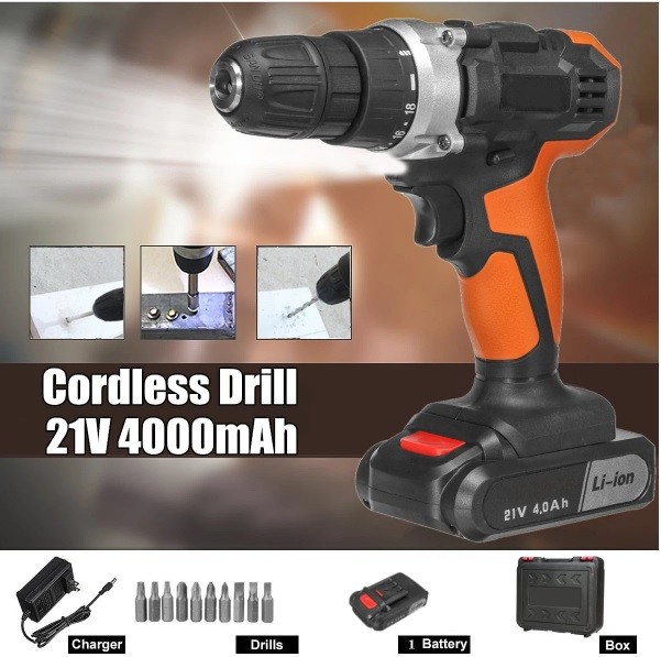 Autofiletanta cu 2 acumulatori 21V, 1150RPM, mandrina 10mm