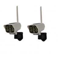 SET 2 LAMPI SOLARE - PROIECTOR TIP CAMERA SUPREVEGHERE