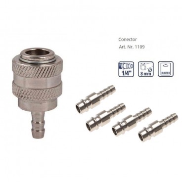 Set 5 piese cupla rapida si conectori furtun aer comprimat