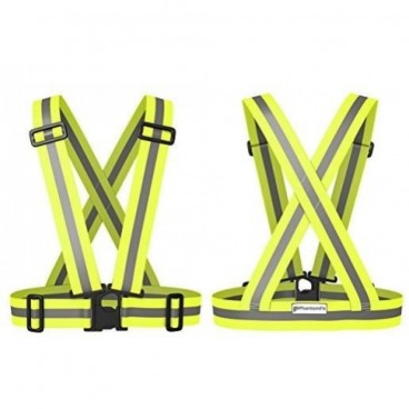 Ham bretele reflectorizante elastice, constructii, ciclism, sport
